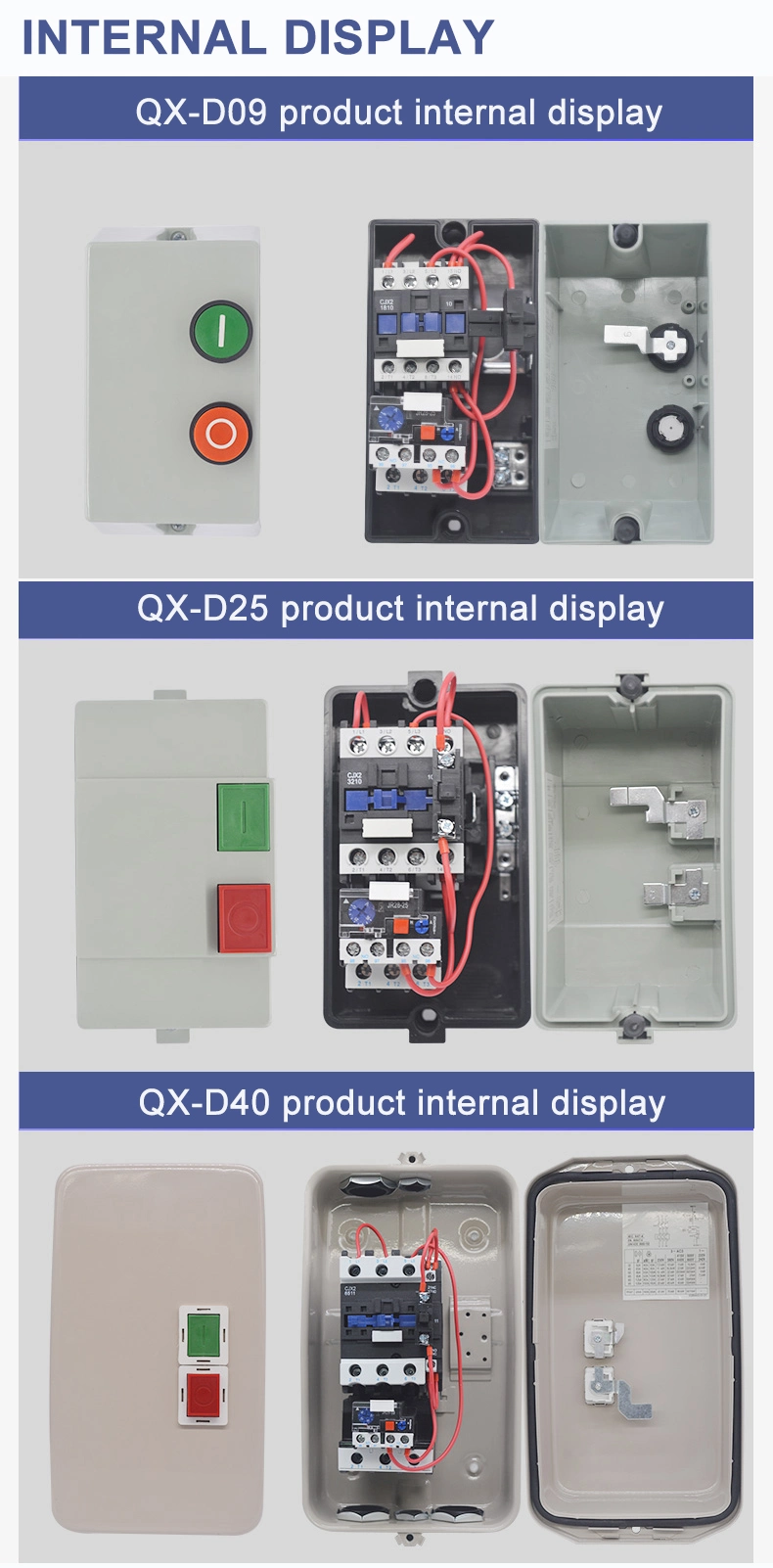 2.2kw 3kw Dol Magnetic Three Phase Motor Starter with Good Price