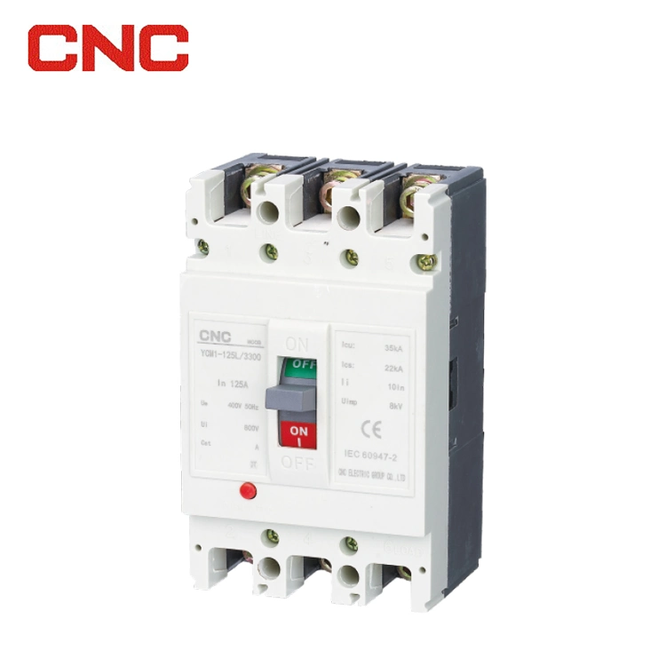 CNC Ycm1 Series MCCB Circuit Breakers 63A 100A 125A 250A 400A 630A 800A 3p 4p 400V/690V Electric Moulded Case Circuit Breakers