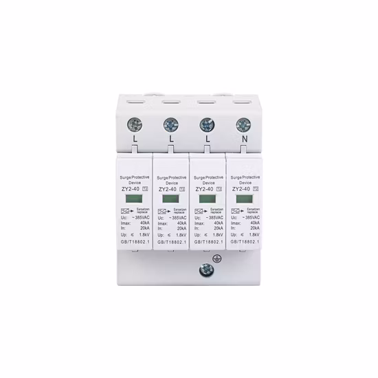Descuento máximo del fabricante Aprobado por CCC Sistema de CA/CC Coaxial Ligtning Pararrayos 11kv Dispositivo de protección contra sobretensiones