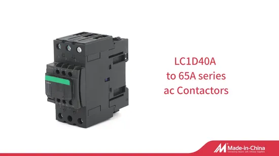 Contactor magnético Tesys New Type AC Contactor LC1d para máquina herramienta industrial